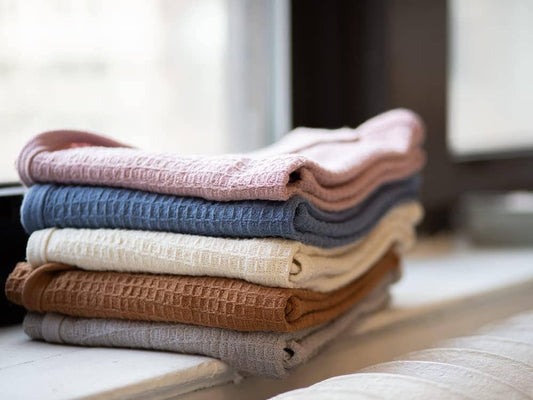 100% Cotton Waffle Baby Blankets- 30" x 40"