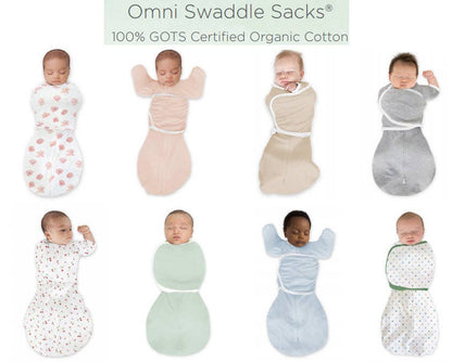 Organic Omni Swaddle Sack, Sand Dollar