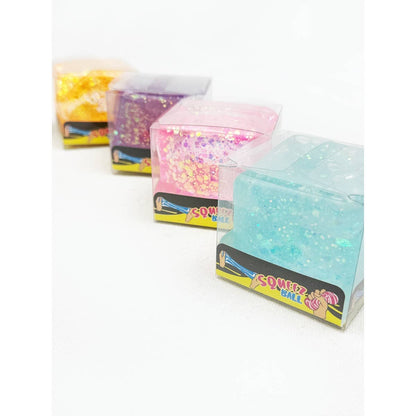 Slow Rise Glitter Squishy Cube