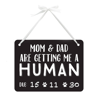 Pet's Baby Announcement Chalkboard