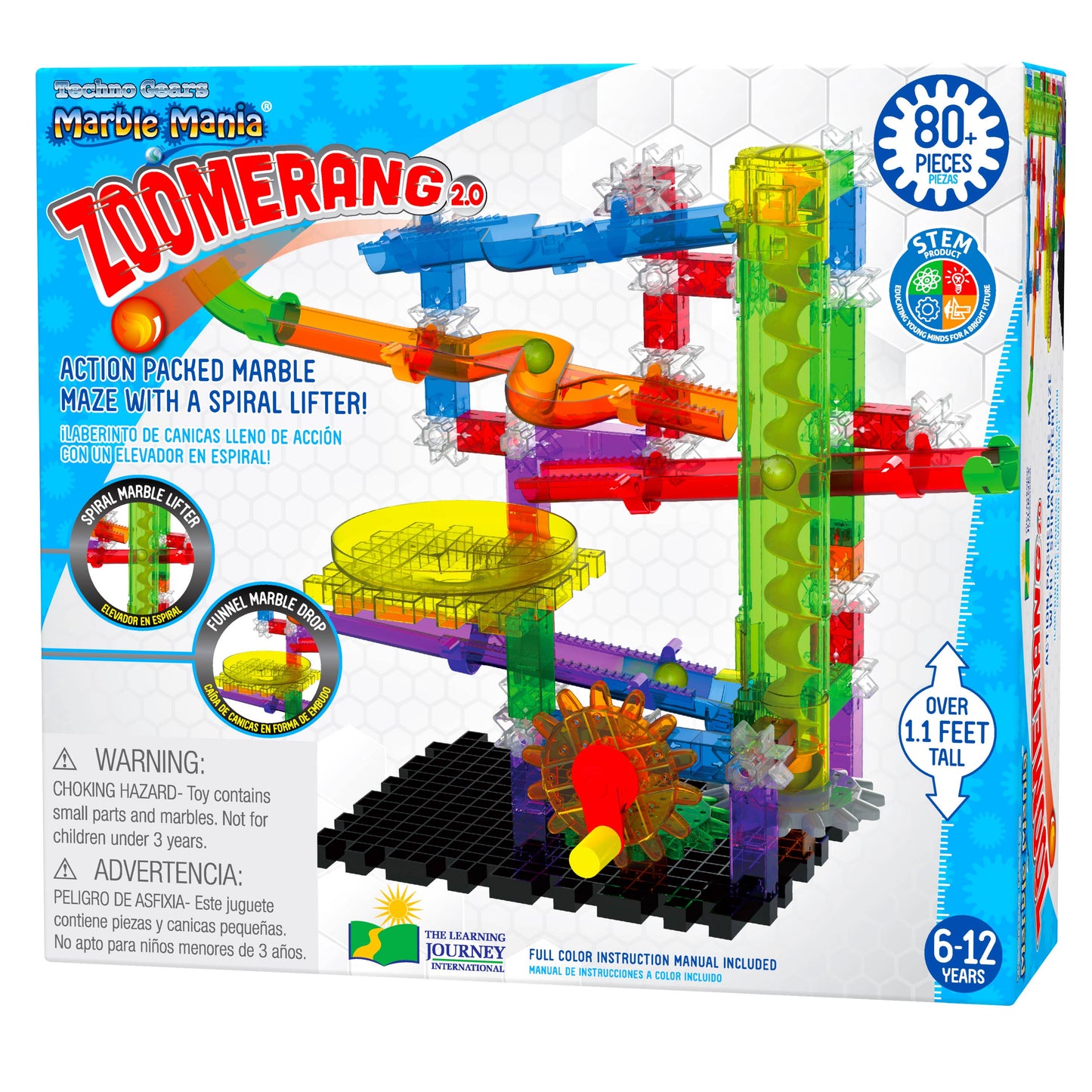 Techno Gears Marble Mania - Zoomerang 2.0 (80+ pcs): Plastic