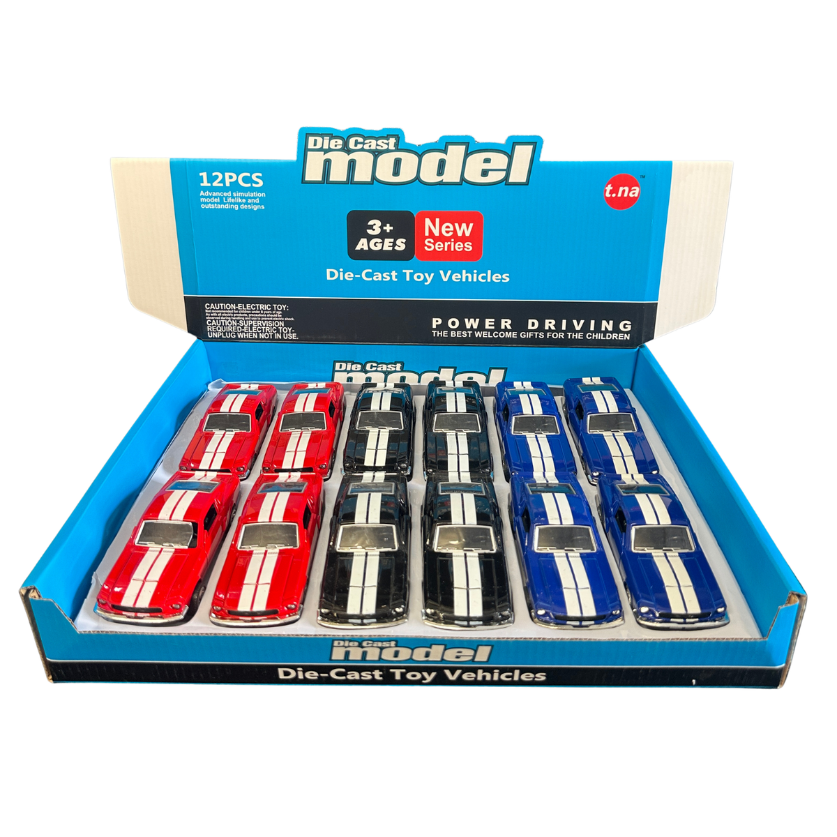 4" Die-Cast Classic Mustang – Pull Back Action