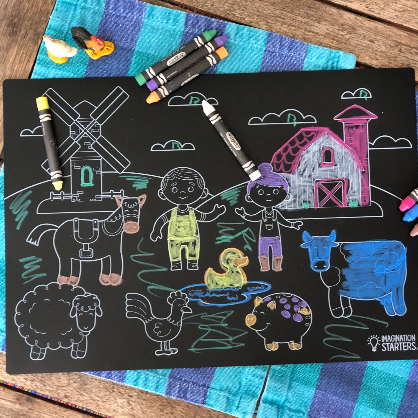 Chalkboard Farm Placemat 12x17