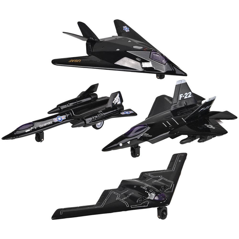 5" Diecast Pull Back Stealth Plane