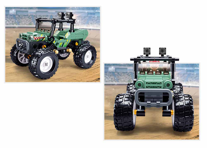 Off-Road Green Monster Truck Building Brick Kit
