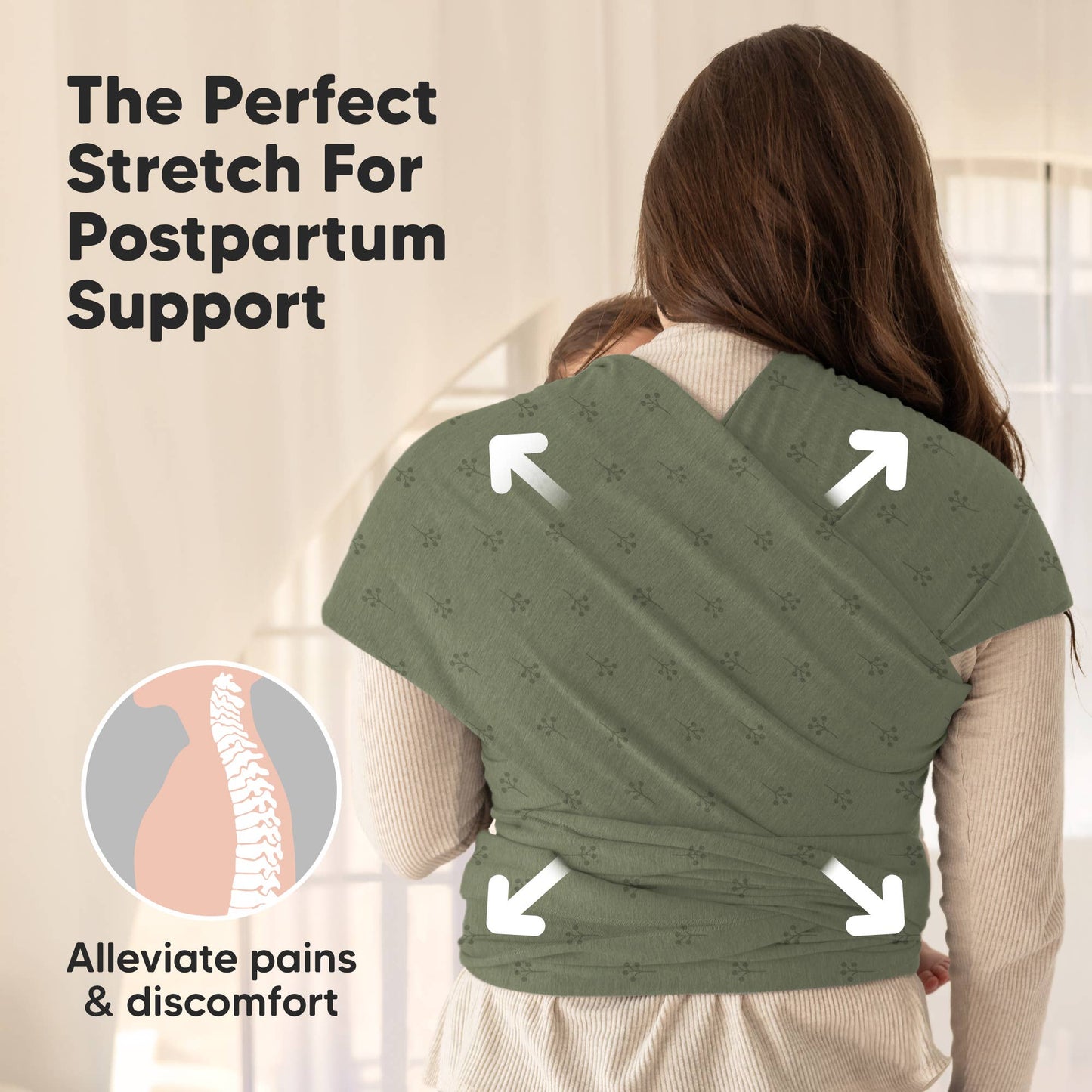 KeaBabies Original Baby Wrap Carrier-Forest Berries