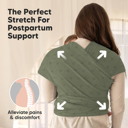 KeaBabies Original Baby Wrap Carrier-Forest Berries