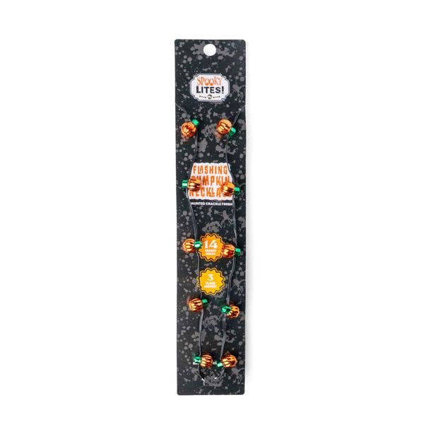 Spooky LITES! Flashing Pumpkin Necklace