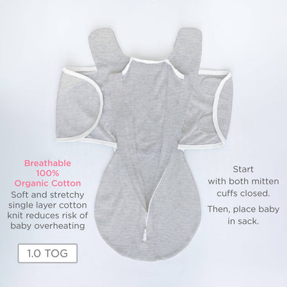 Organic Omni Swaddle Sack, Soft Pink