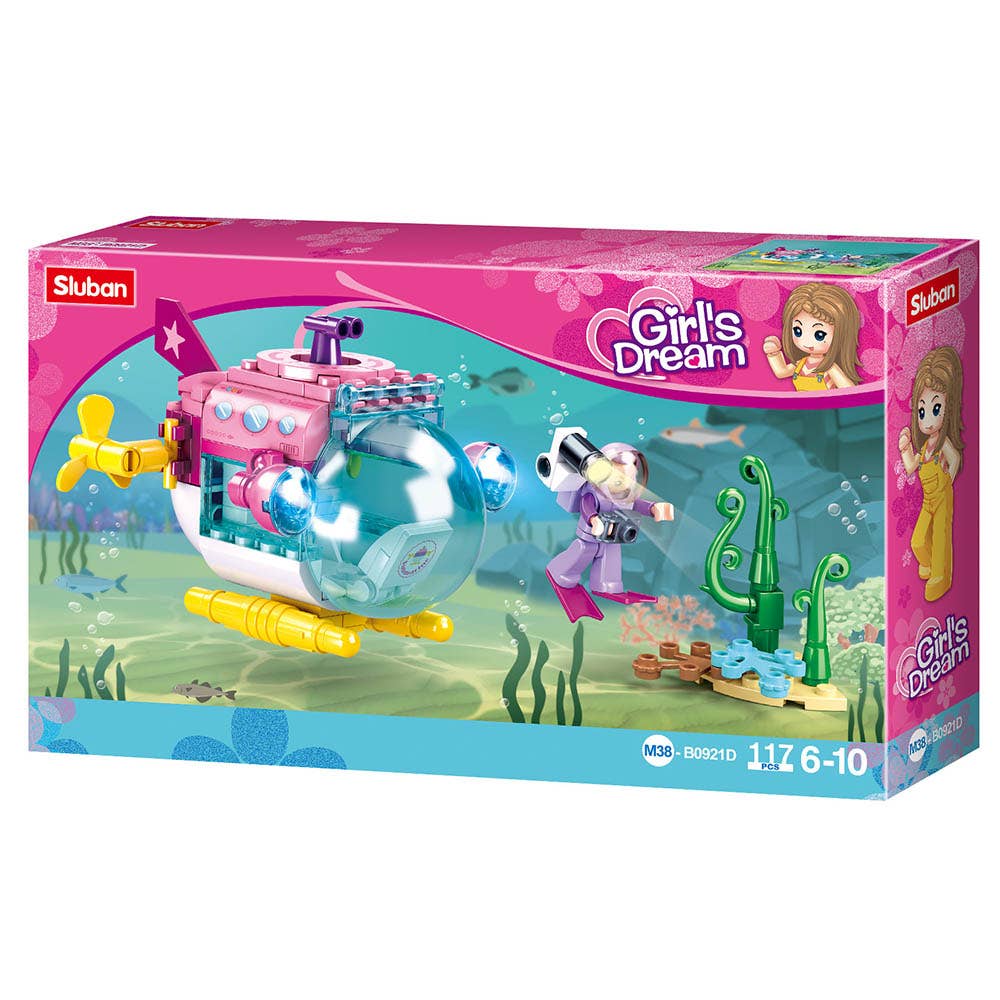 Girl's Dream Submarine Building Brick Kit