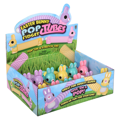 EASTER BUNNY FIDGET POP TUBE 7"