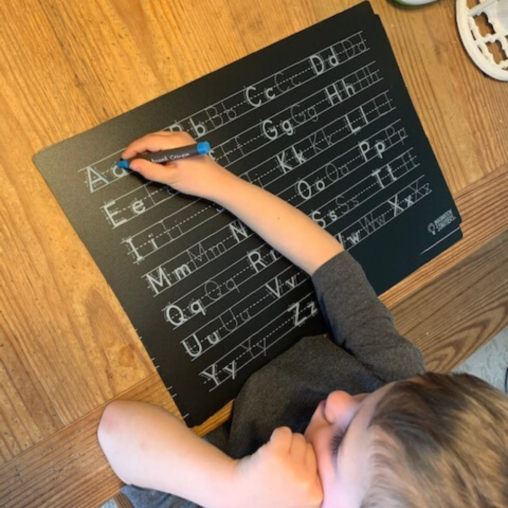 Chalkboard Letters Practice Placemat 12x17