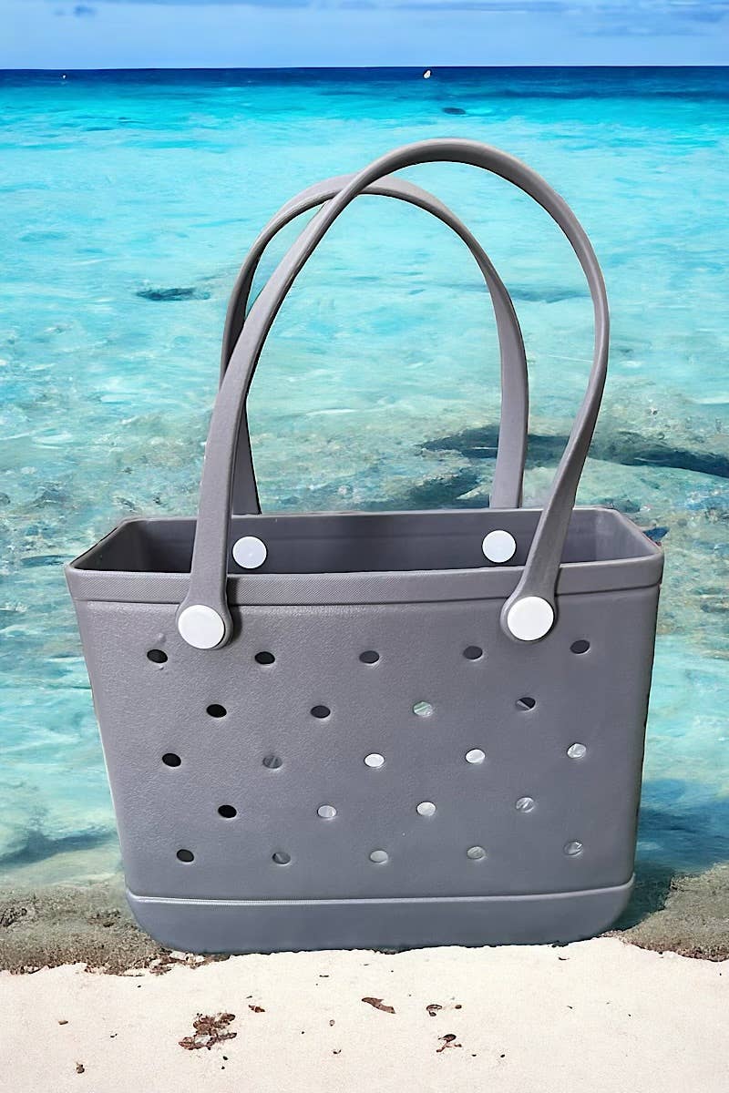 BEACH BAG-TOTE MADE OF RUBBER BEACH BAG.