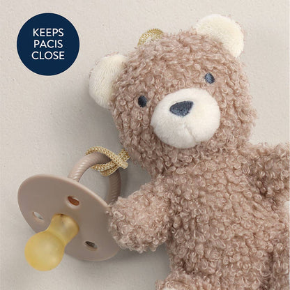 Bitzy Pal Natural Rubber Pacifier & Stuffed Animal