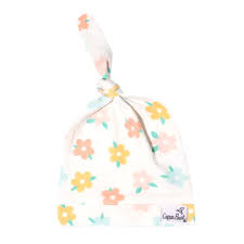 Daisy Top Knot Hat-0-4 Mos