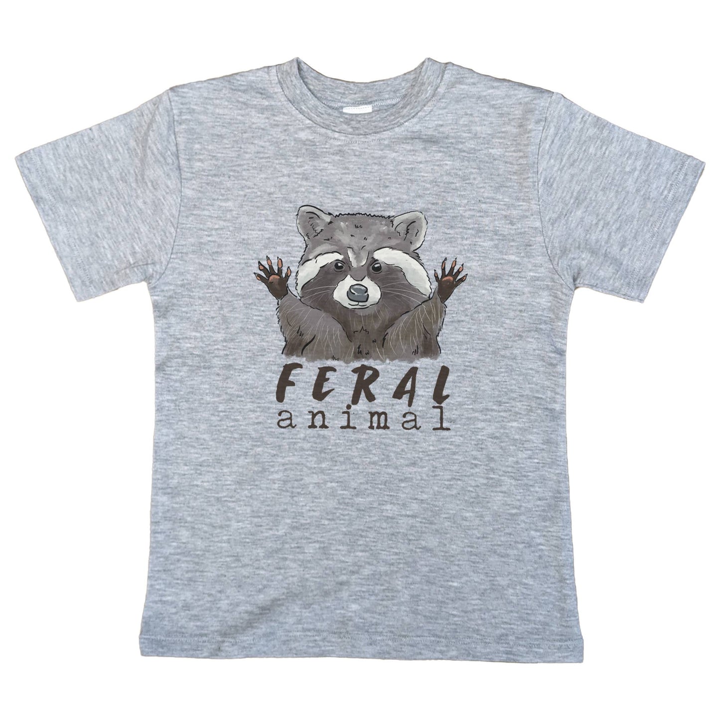 "Feral Animal" Grey Raccoon Unisex Woodland Toddler Tee