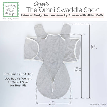 Organic Omni Swaddle Sack, Sand Dollar