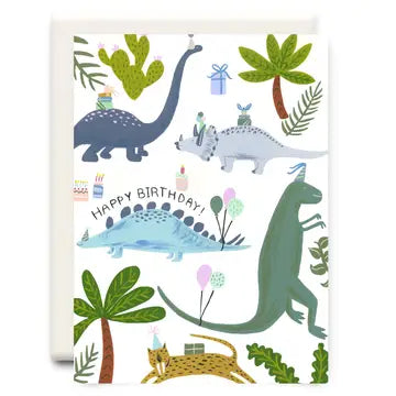 Dino Birthday Greeting Card