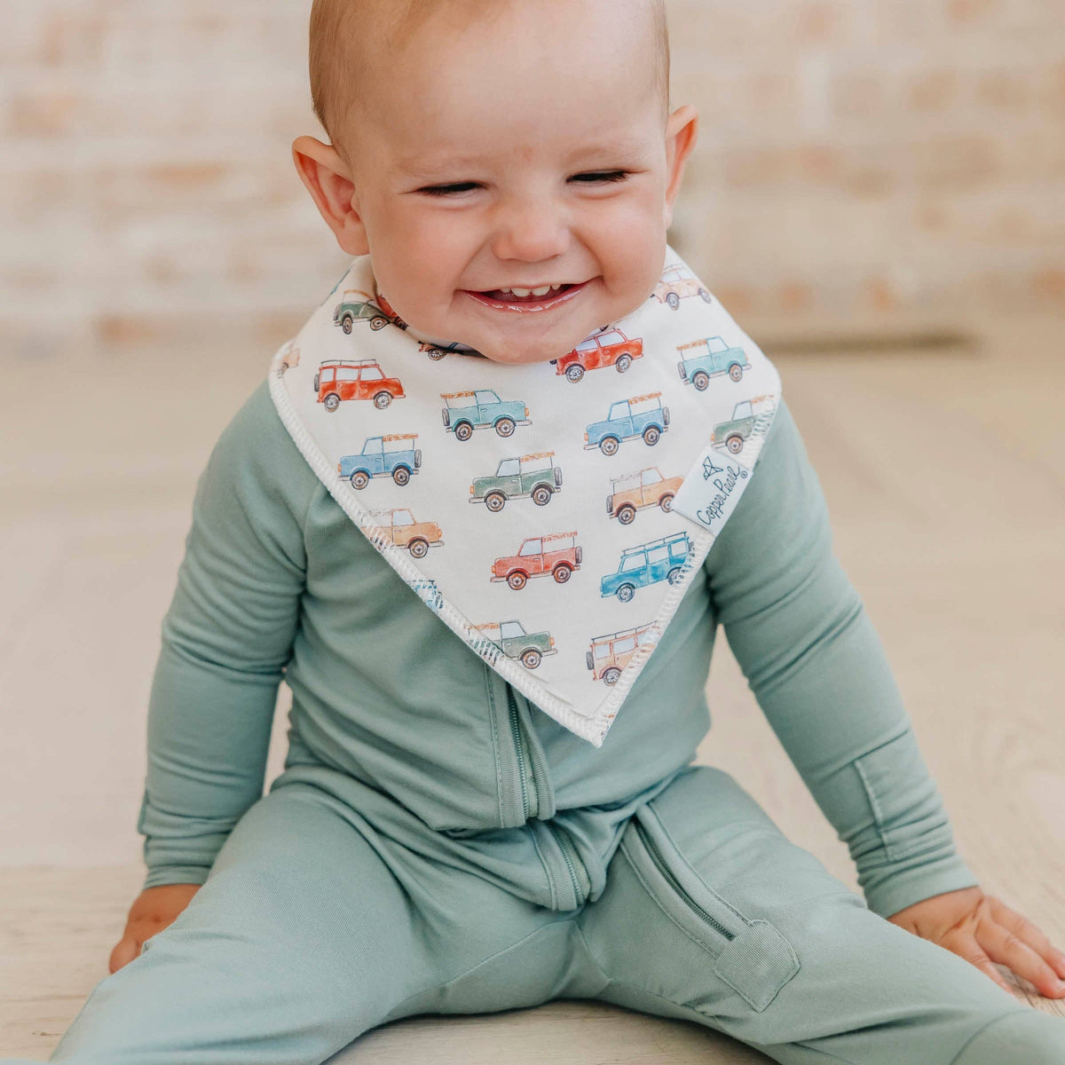 4 Pack Baby Bandana Bibs - Dino Explorer