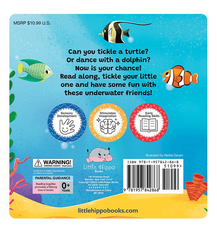 Can You Tickle a Turtle? - Children's Sensory Board Book with Touch and Feel Trails