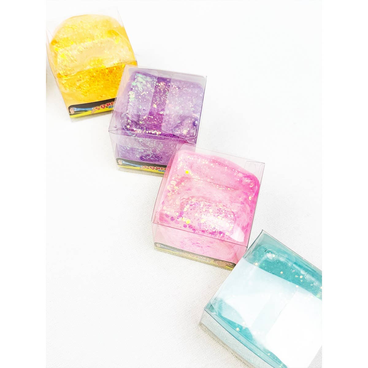 Slow Rise Glitter Squishy Cube