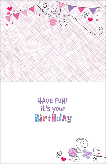 Birthday Card - Pink Birthday Banners