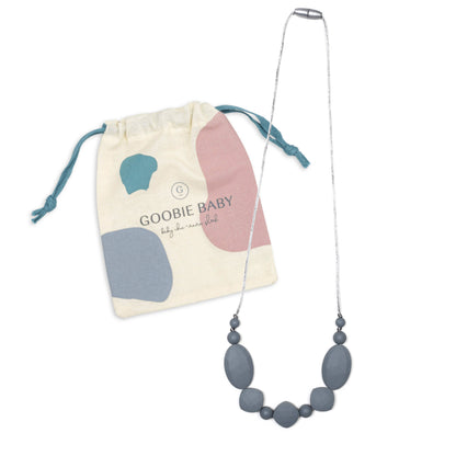 Luna Teething Necklace - Gray