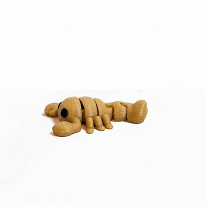Scorpion (Brown) • Mini 3D Printed Articulated Animal • Flexi Animals • Pocket Pets • Pocket Pals • Desk Pets [2025]*