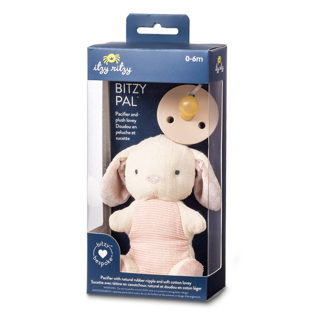 *NEW* Bitzy Pal Natural Rubber Pacifier & Stuffed Animal