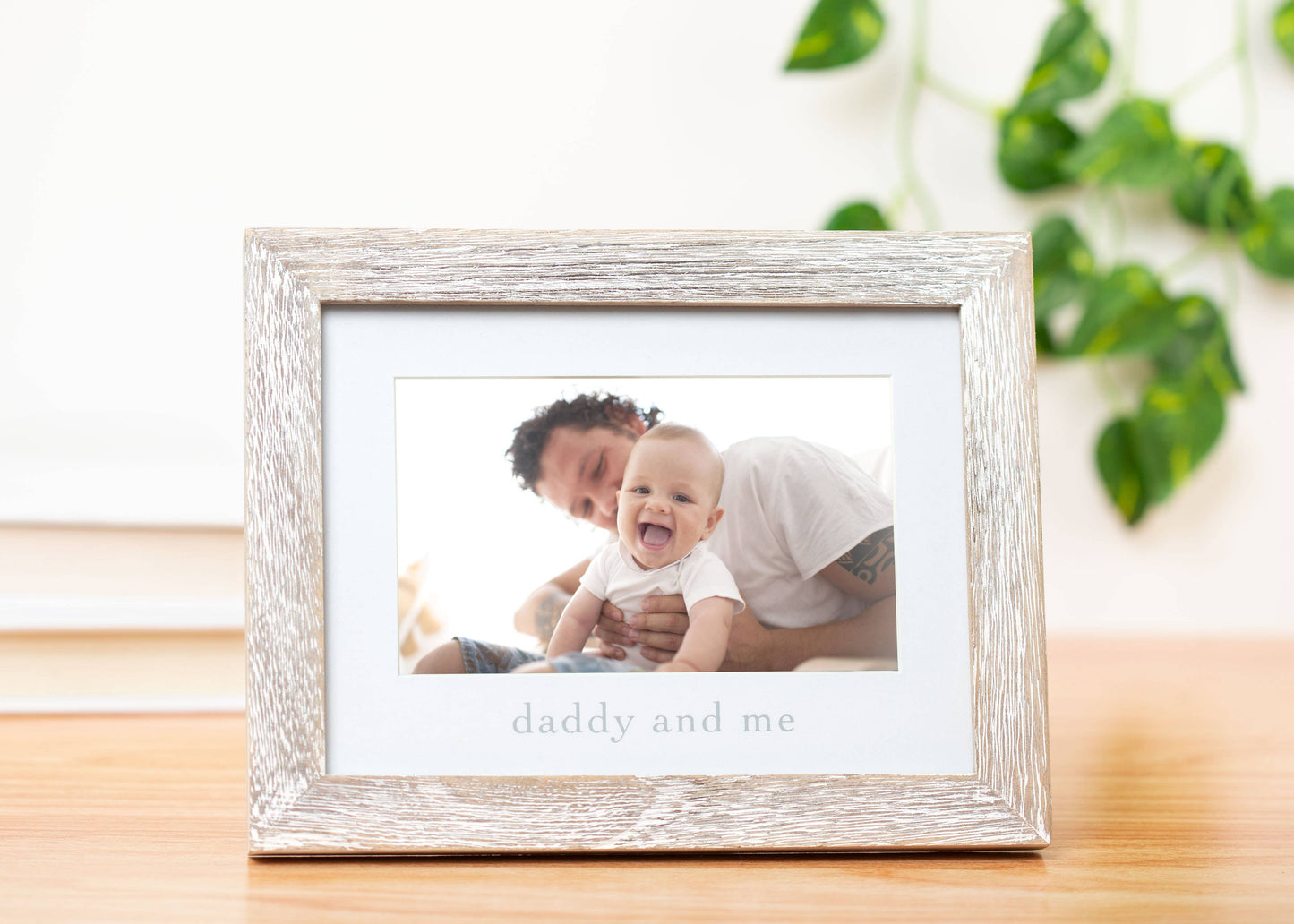 Daddy and Me Sentiment Frame, Rustic, Father's Day Gift