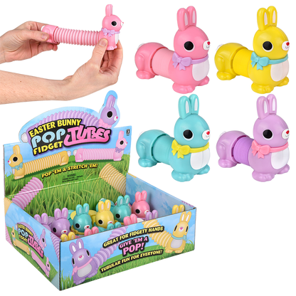 EASTER BUNNY FIDGET POP TUBE 7"