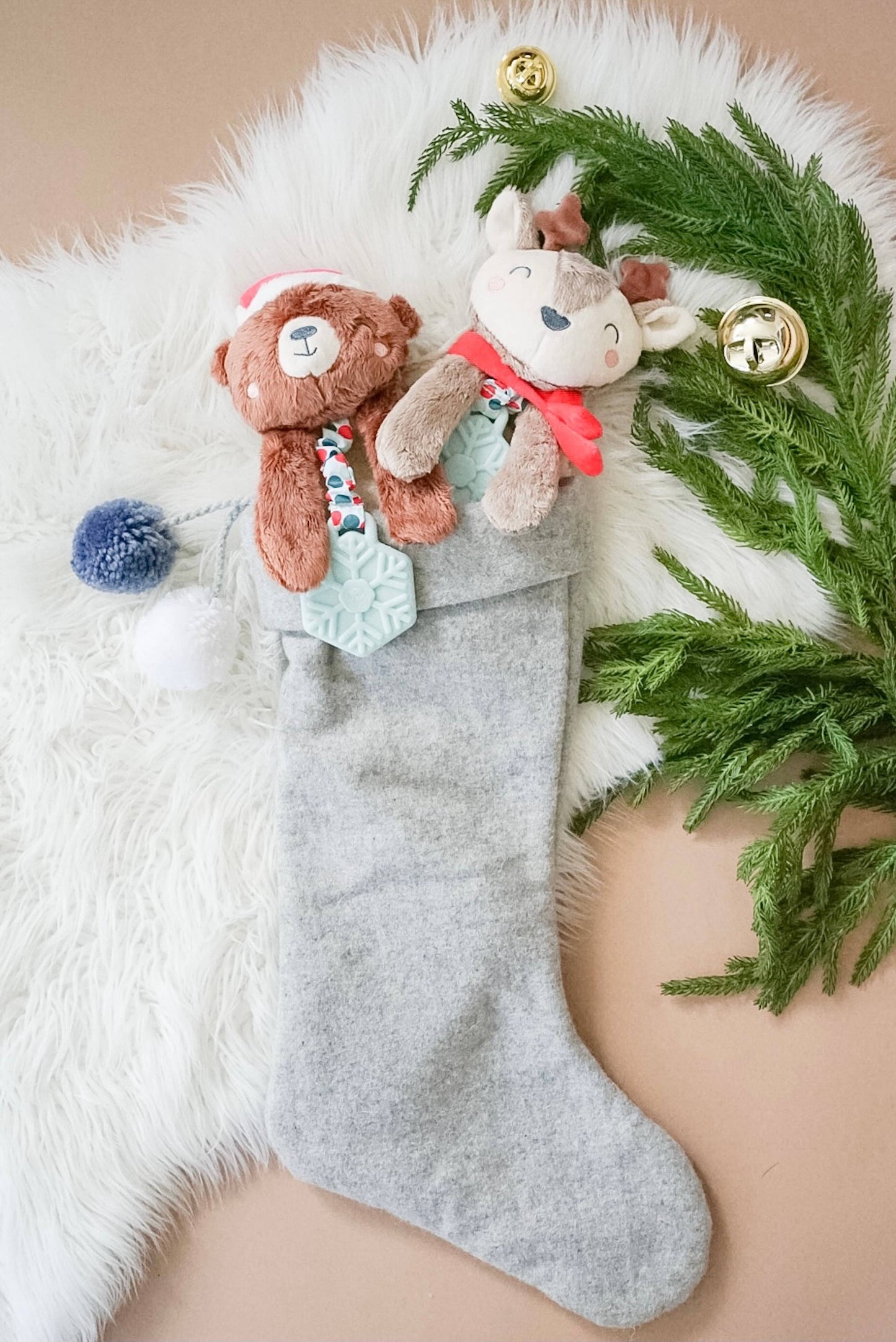 Holiday Itzy Lovey™ Plush + Teether Toy: Reindeer