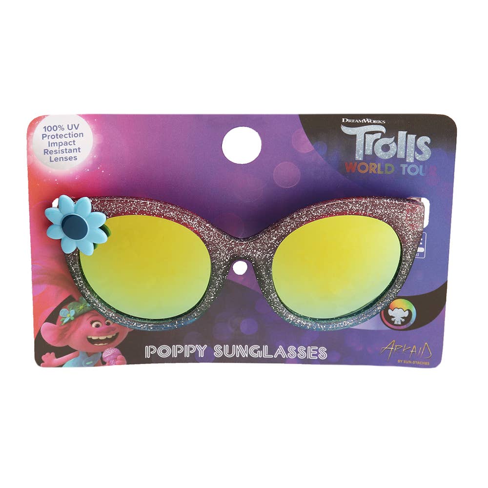 Officially Licensed Kids Arkaid Trolls Glitter Poppyw/Flower