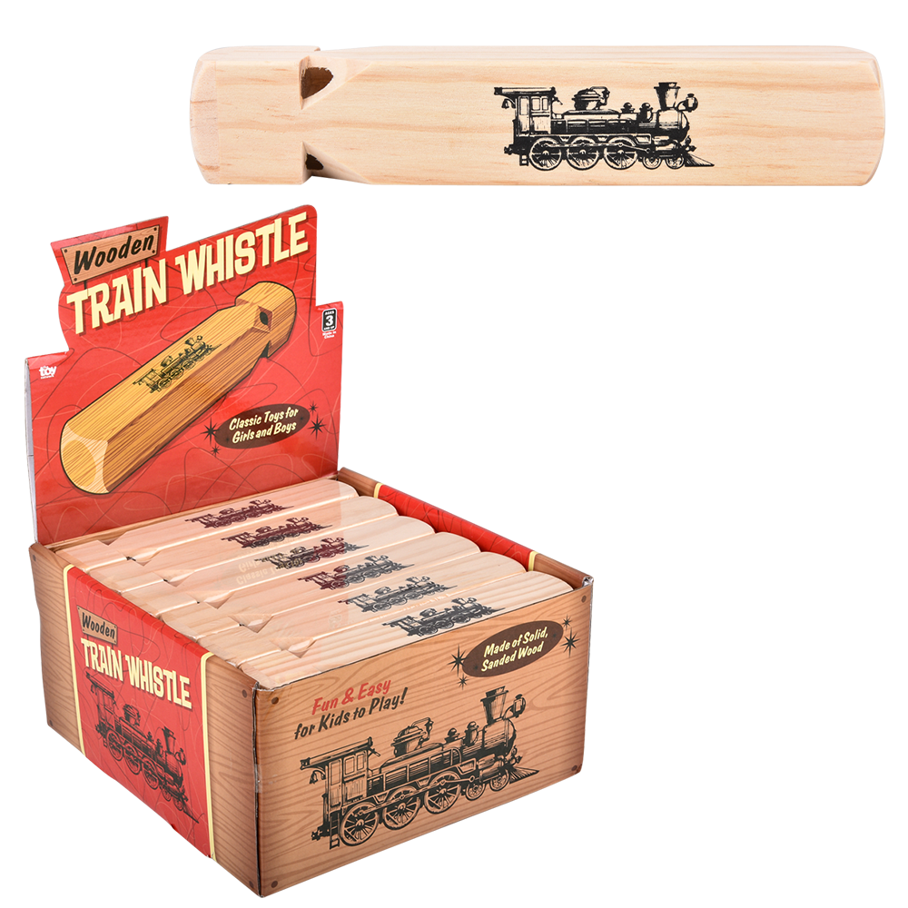 (T) 7.5" WOODEN TRAIN WHISTLE