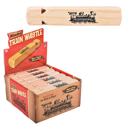 (T) 7.5" WOODEN TRAIN WHISTLE