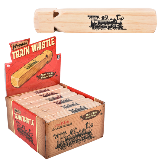 (T) 7.5" WOODEN TRAIN WHISTLE