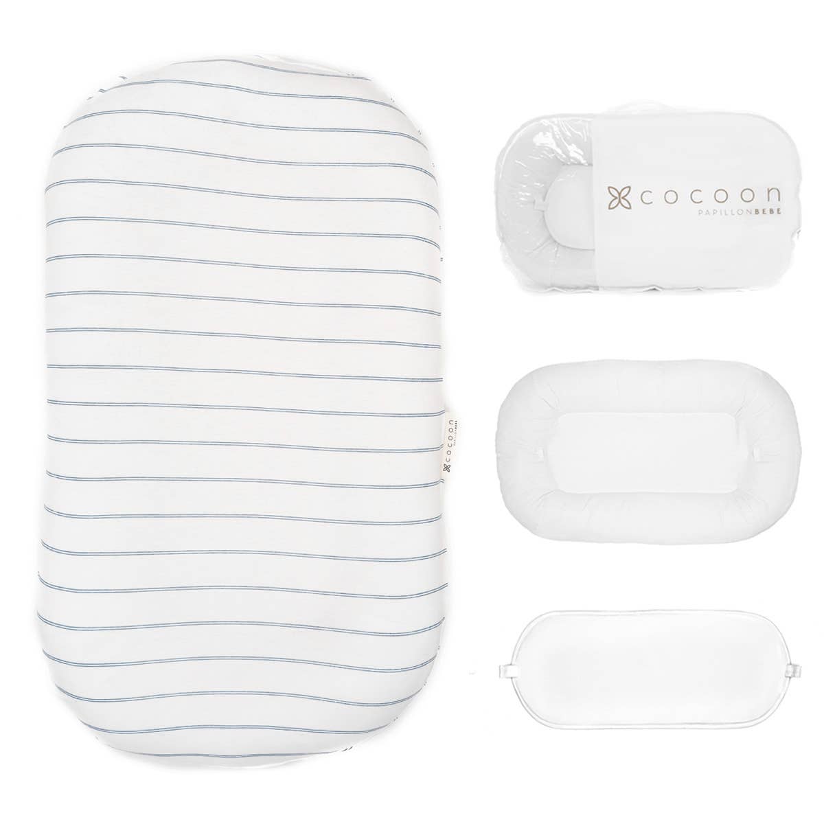 Cocoon: 0-9 months (Baby Lounger, Fall, Travel): Striped Fawn