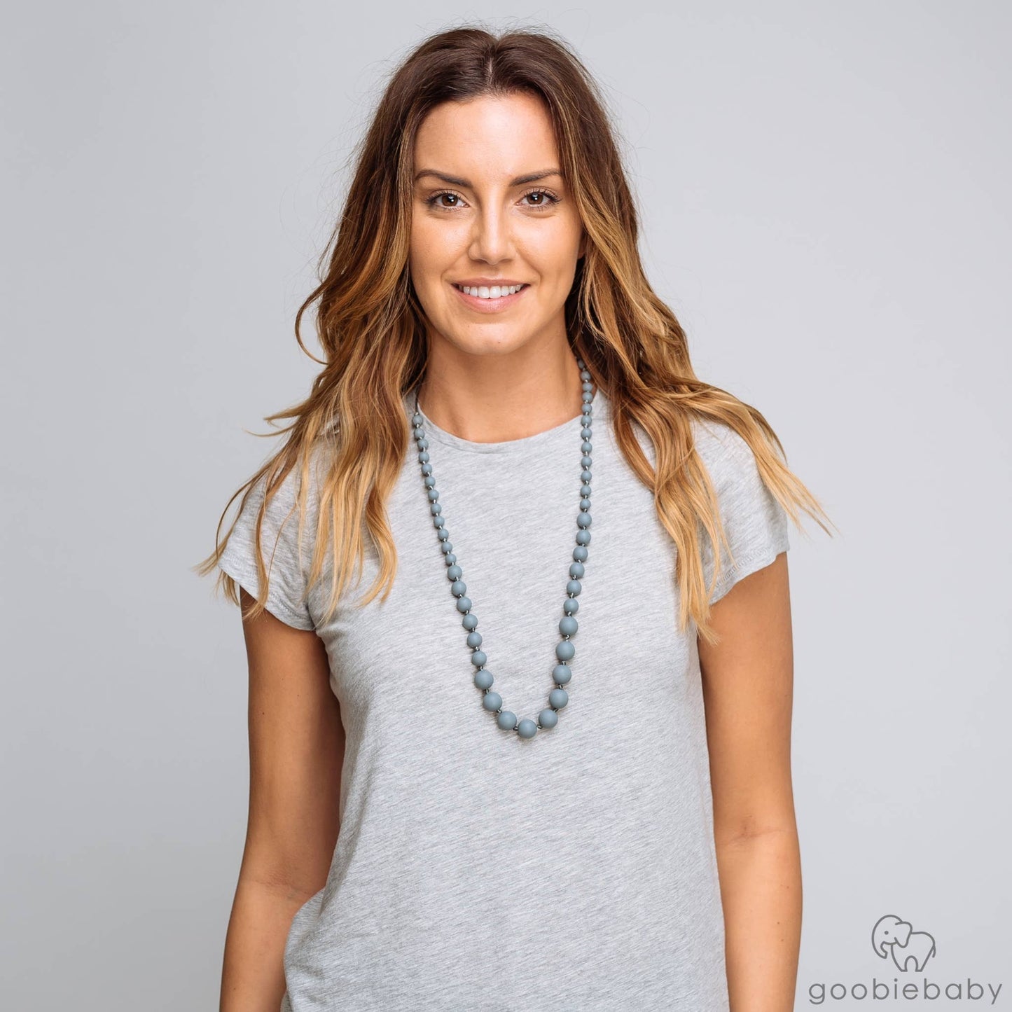 Audrey Teething Necklace - Gray