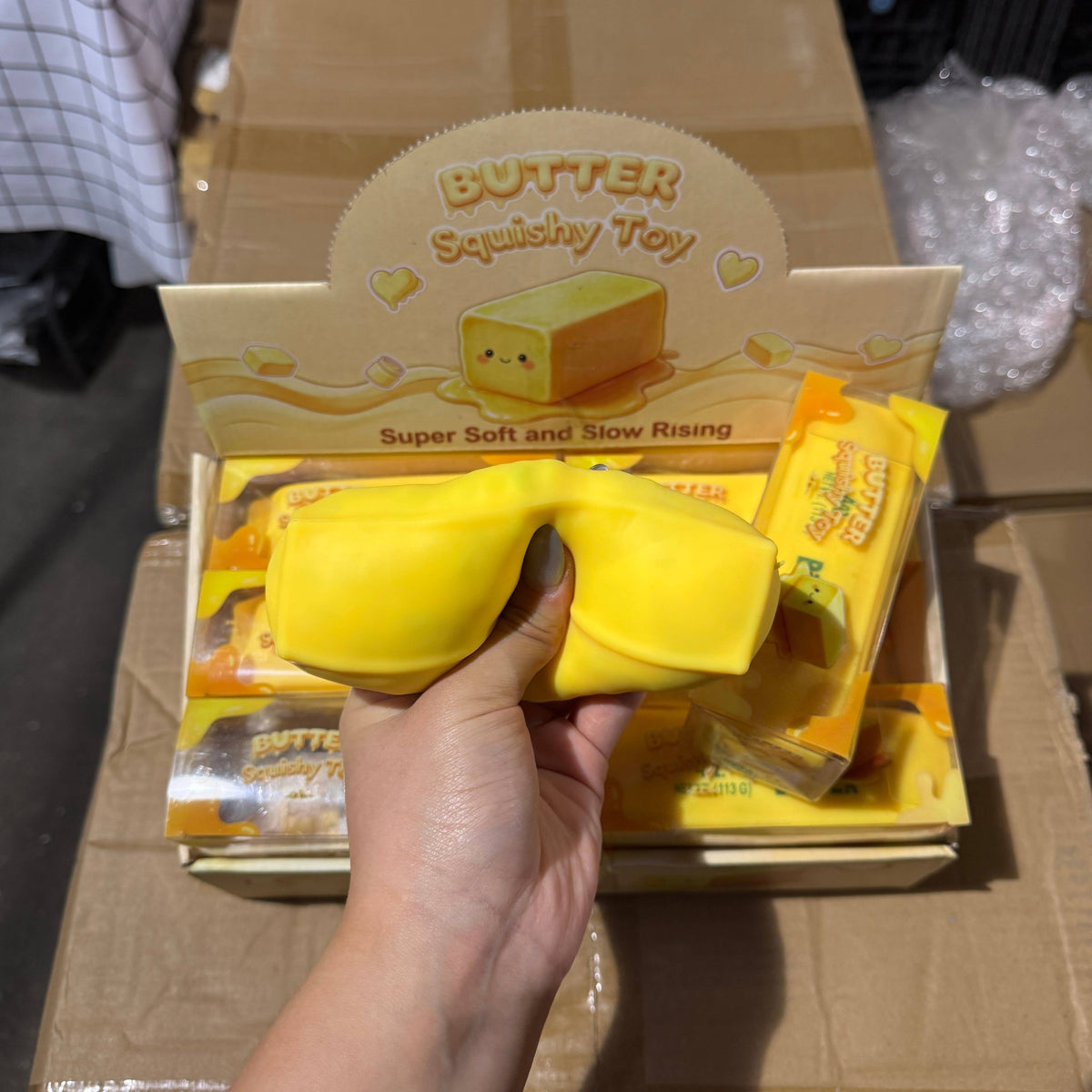 Crackling Crunchy Yellow Butter Squishy - A213