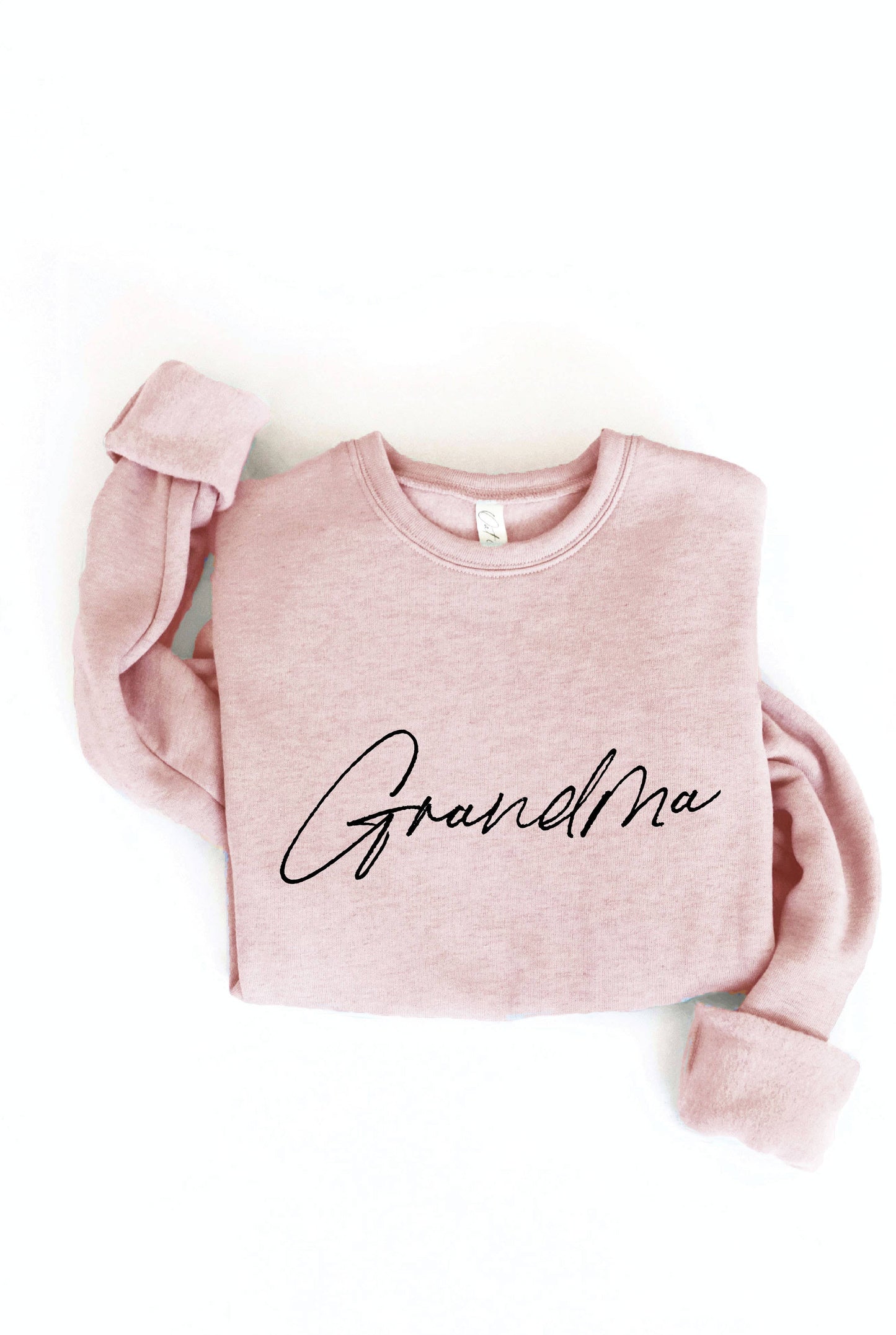 GRANDMA Graphic Sweatshirt-Rose color
