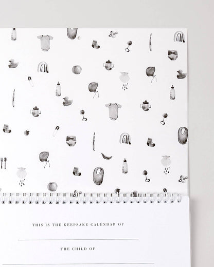 Christian Baby Milestone Calendar | Gift | Keepsake Decor