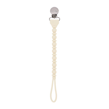 Sweetie Strap™ Silicone One-Piece Pacifier Clips: Blue Beaded