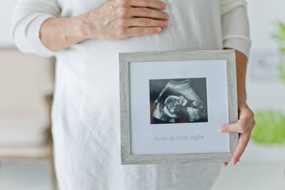 Love at First Sight Sonogram Photo Frame, Rustic Distressed