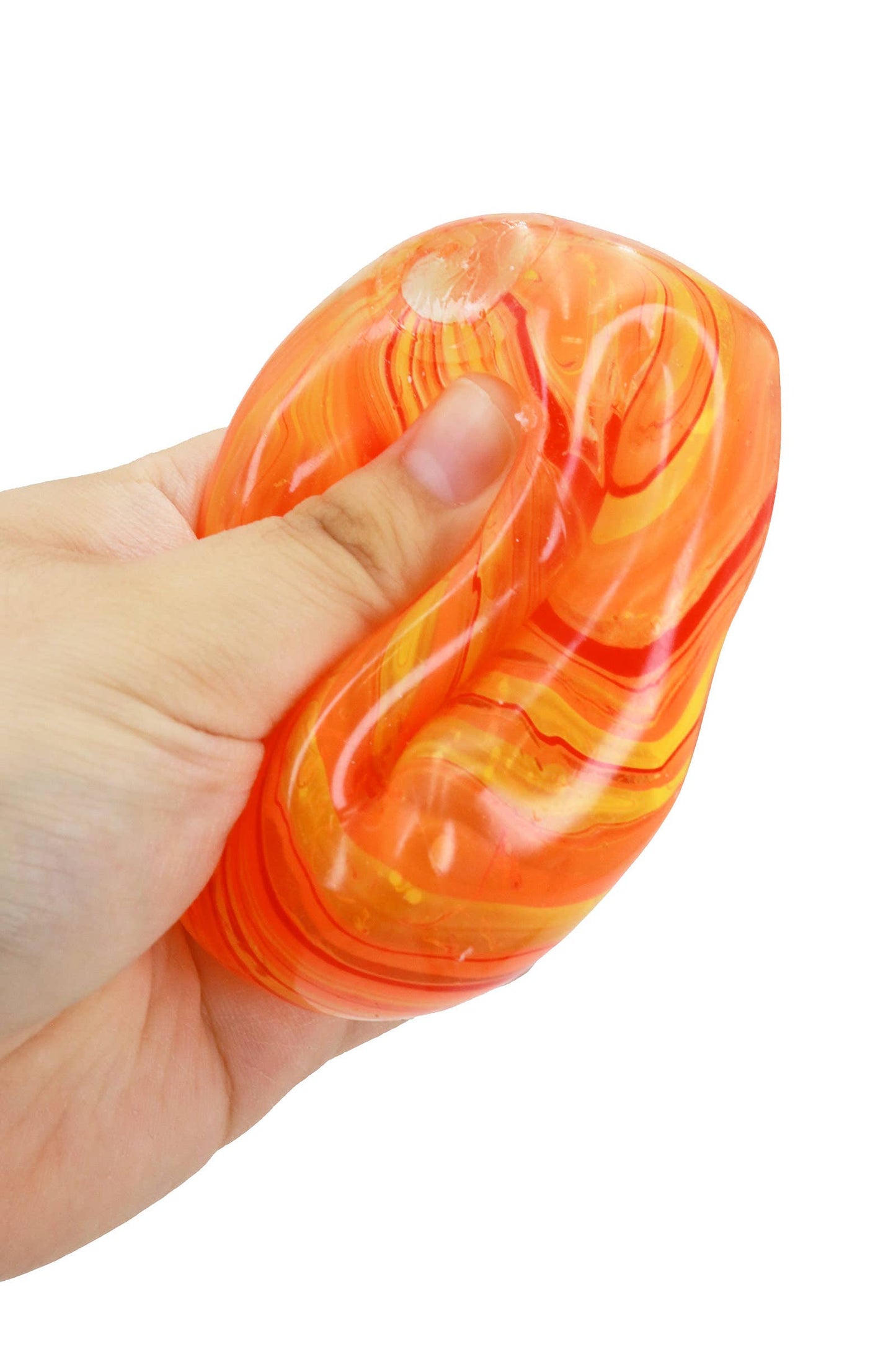 Marbled Cube Putty Filled Squishy