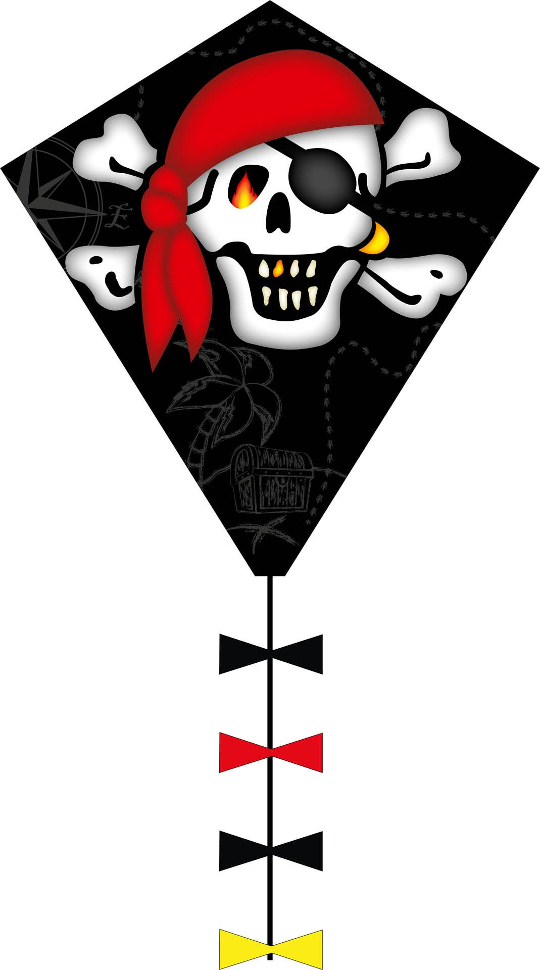 Ecoline Eddy Jolly Roger Kite 20"