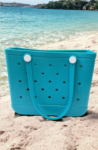 BEACH BAG-TOTE MADE OF RUBBER BEACH BAG.