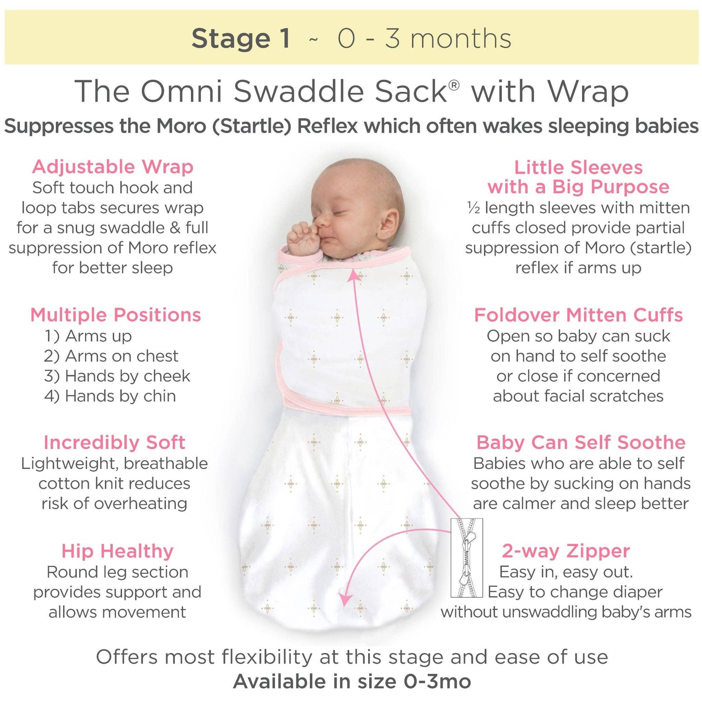 Omni Swaddle Sack, Heather Gray