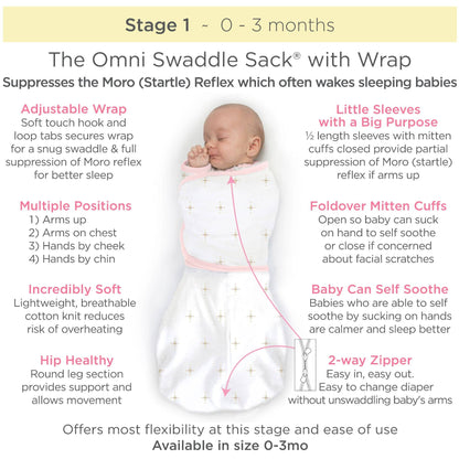 Omni Swaddle Sack, Heather Gray