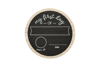 First & Last Day of School Wooden Chalkboard Sign