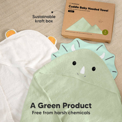 KeaBabies Cuddle Baby Hooded Towel